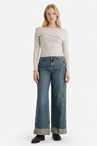 Resim Defacto Kadın T-shirt G7374AX/BG50