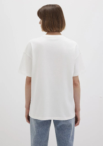 Resim Mavi Mavı Baskılı Kadın T-Shirt M1612518-70057