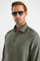 Resim Süvari Modal Slim Fit Uzun Kol Erkek Gömlek Sgm1008400027