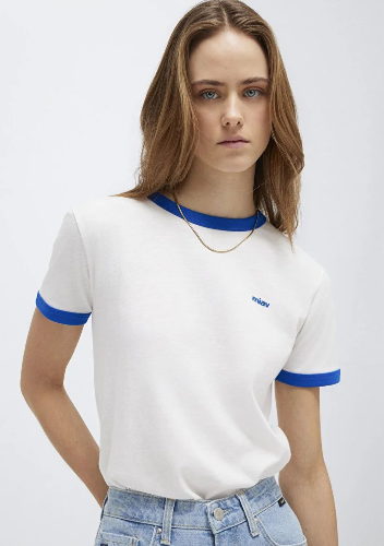 Resim Mavi Kadın T-shirt M1614089-70057