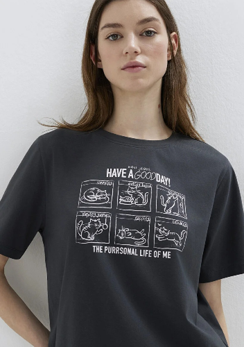 Resim Mavi Kadın T-shirt M1613876-83620