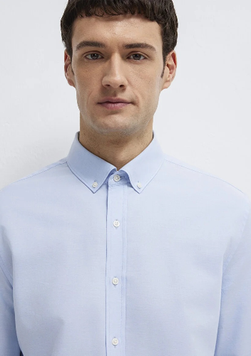 Resim Mavi Erkek Uzun Kol Gömlek M0211670-90160