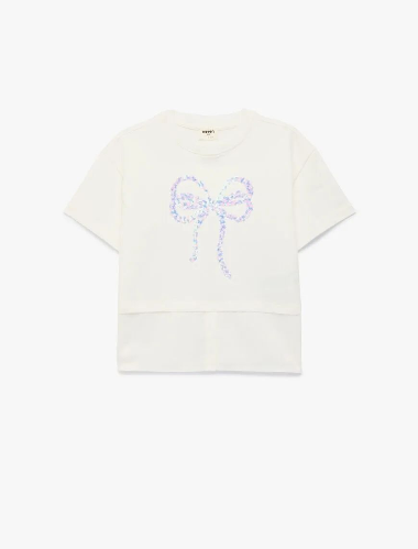 Resim Koton Kız Çocuk T-shirt 6SKG10060AK