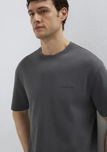 Resim Mavi Erkek T-shirt M0612645-80106