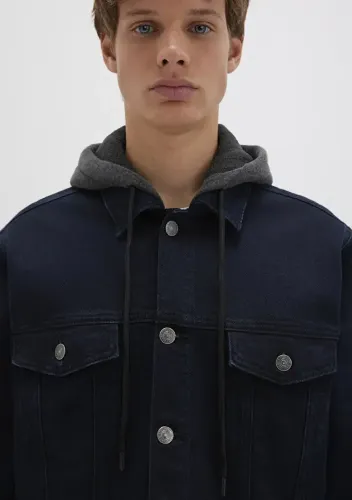Resim Mavi Brandon Deep Erkek Jean Ceket M0112808-90770