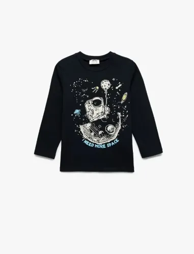 Resim Koton Erkek Çocuk Sweat 7WKB10145TK