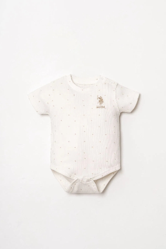 Resim U.S. Polo Assn Bebek Kız Bebek Üçlü Body Usb2953