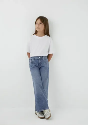 Resim Mavi Lory Kız Çocuk Jean Pantolon M7010036-A6750