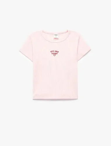 Resim Koton Kız Bebek T-shirt 6SMG10192AK