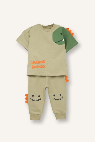 Resim Defacto Erkek Bebek T-shirt Takım G8066A5/GN1216