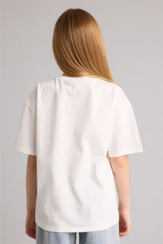 Resim Defacto Kız Çocuk T-shirt H1429A8/ER105