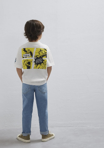 Resim Mavi Erkek Çocuk Tişört M6610420-70057