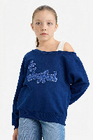 Resim Defacto Kız Çocuk Sweat G6827A8/NV42