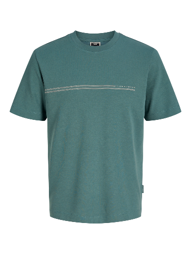 Resim Jack & Jones Jcofusıon Chest Brand Tee Ss Crew Noos Erkek T-Shirt 12289936