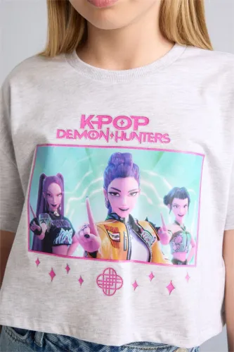 Resim Defacto Kız Çocuk T-shirt H9478A8/GR421