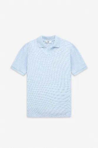 Resim Süvari Polo Yaka V Patlı T-shirt Sts1014000005