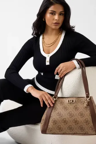 Resim HWOS9901220-LGW Karnılla Logo Gfrıend Carryall Gues Kadın Çanta