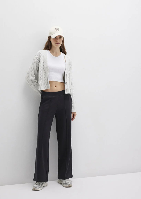 Resim Mavi Kadın Kanvas Pantolon M1011156-900