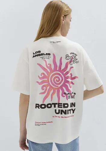 Resim Mavi Kadın T-shirt M1613924-70057
