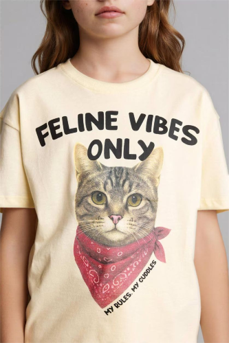 Resim Defacto Kız Çocuk T-shirt G1767A8/YL521