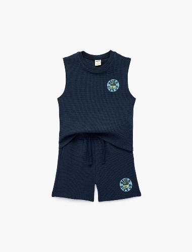 Resim Koton Erkek Bebek Şort Takım 6SMB10100TK