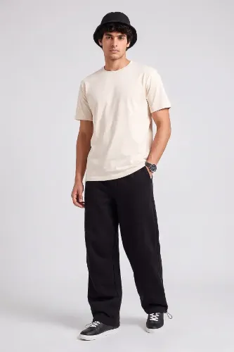 Resim T19Er-82200 Düz Paça Erkek Eşofman Alt