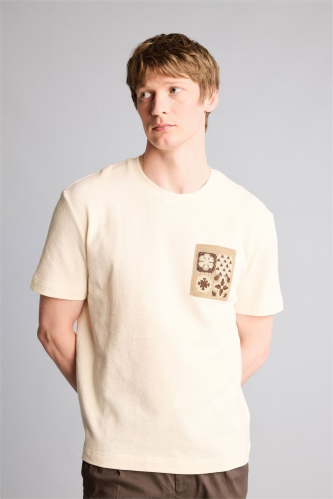 Resim Defacto Erkek T-shirt E2252AX/WT32