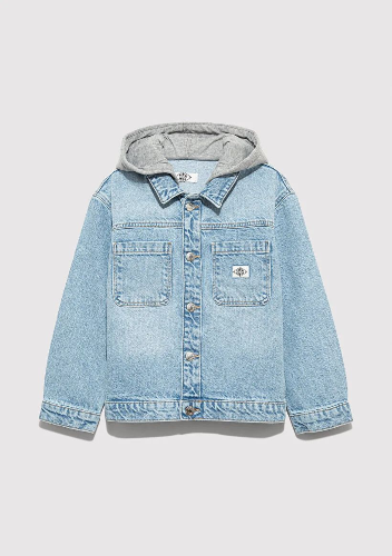 Resim Mavi Erkek Çocuk Jean Ceket M6111402-A2943