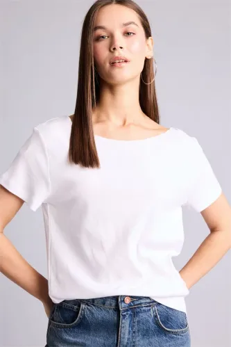 Resim Defacto Kadın T-shirt H8085AX/WT32