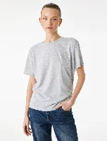 Resim Koton Kadın T-shirt 6SAK50137EK