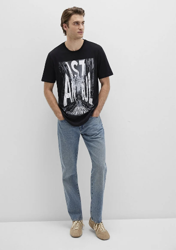 Resim Mavi Galata İstanbul Erkek T-Shirt M067053-900