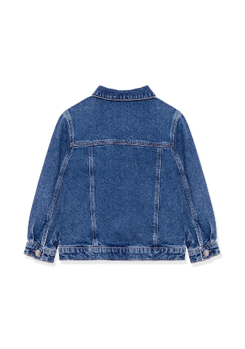Resim Mavi Ken Erkek Çocuk Jean Ceket M6110001-86708
