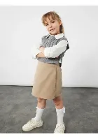 Resim Koton Kız Çocuk Kot&Kanvas Etek 7WKG40005AW
