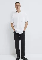 Resim Mavi Cepli Erkek T-Shirt M066248-620
