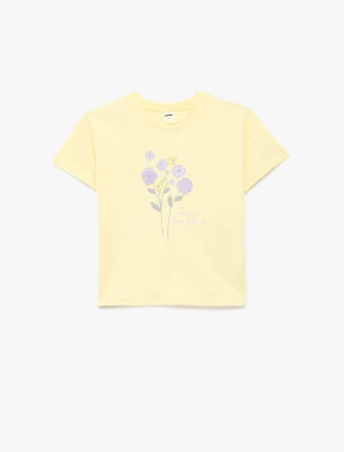 Resim Koton Kız Bebek T-shirt 6SMG10048AK