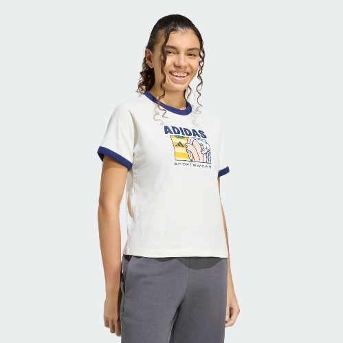 Resim Adidas Pop Art T1 Q2 Kadın T-Shirt Kc8603