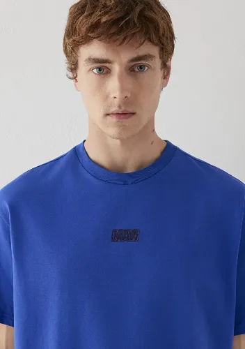 Resim Mavi Erkek T-shirt M0613349-70896