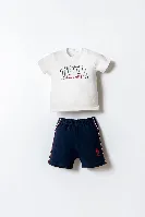 Resim U.S. Polo Assn Bebek Erkek Bebek Şort Takım USB2873