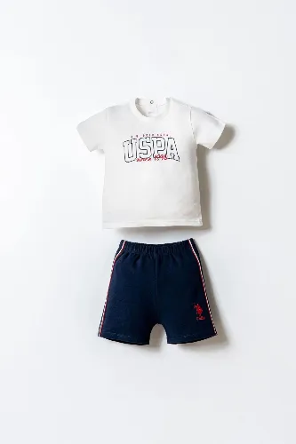 Resim U.S. Polo Assn Bebek Erkek Bebek Şort Takım USB2873