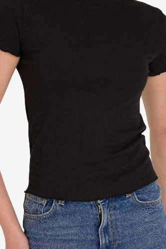 Resim Defacto Kadın T-shirt K7064AZ/BK81