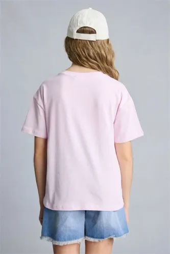 Resim Defacto Kız Çocuk T-shirt H3475A8/PN180