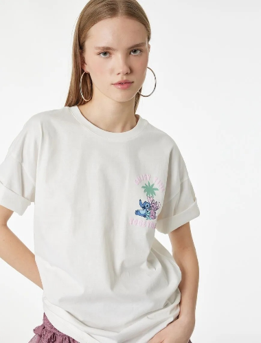 Resim Koton Kadın T-shirt 6SAL10110IK