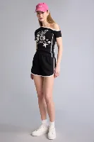 Resim Defacto Kadın  T-shirt G9406AX/BK81