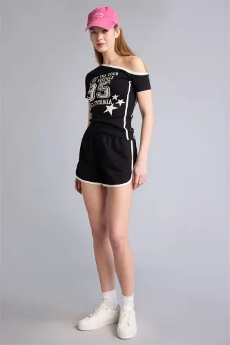 Resim Defacto Kadın  T-shirt G9406AX/BK81