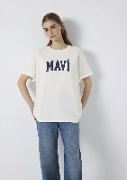 Resim Mavi Kadın T-shirt M1600843-81964