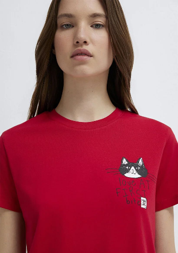 Resim Mavi Kadın T-shirt M1613723-70935