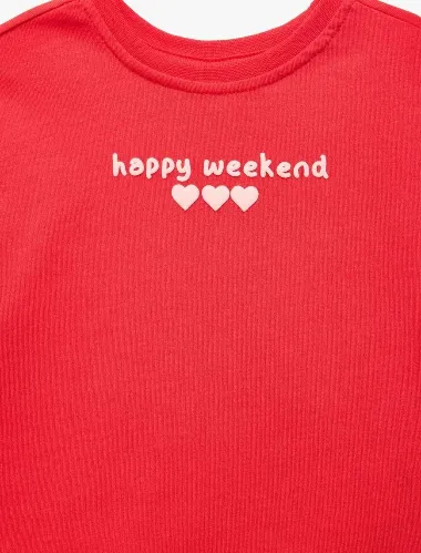Resim Koton Kız Bebek T-shirt 6SMG10178AK