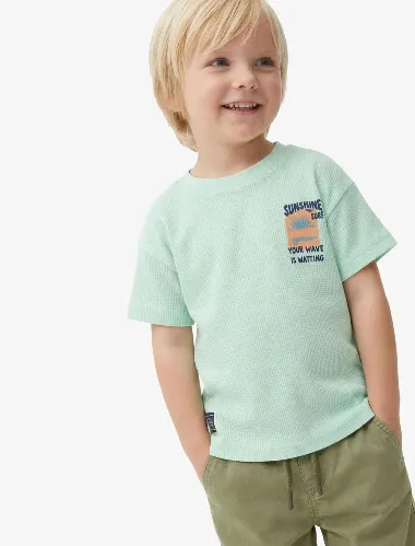 Resim Koton Erkek Bebek T-shirt 6SMB10215TK