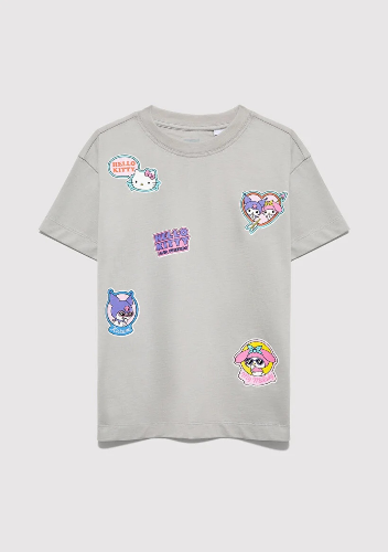 Resim Mavi Kız Çocuk T-shirt M7610423-70075