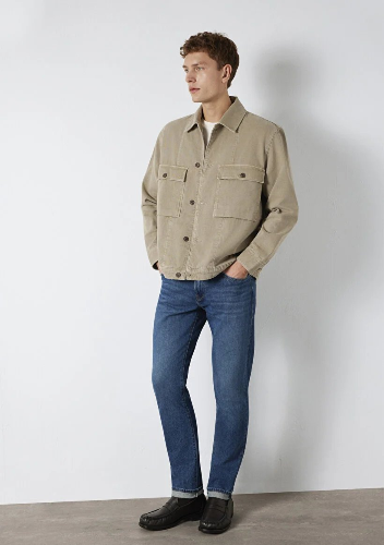 Resim Mavi Erkek Uzun Kol Gömlek M0211778-70355